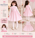 Old Navy Pink Striped Peter Pan Collar Dress for Girls