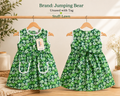 Jumping Bear Green Floral Dress – Unused with Tag