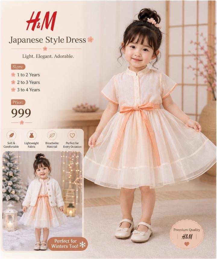 H&M Japanese Style Tulle Dress