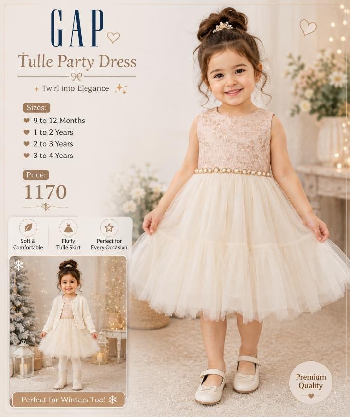 GAP 3-Layer Tulle Flare Dress