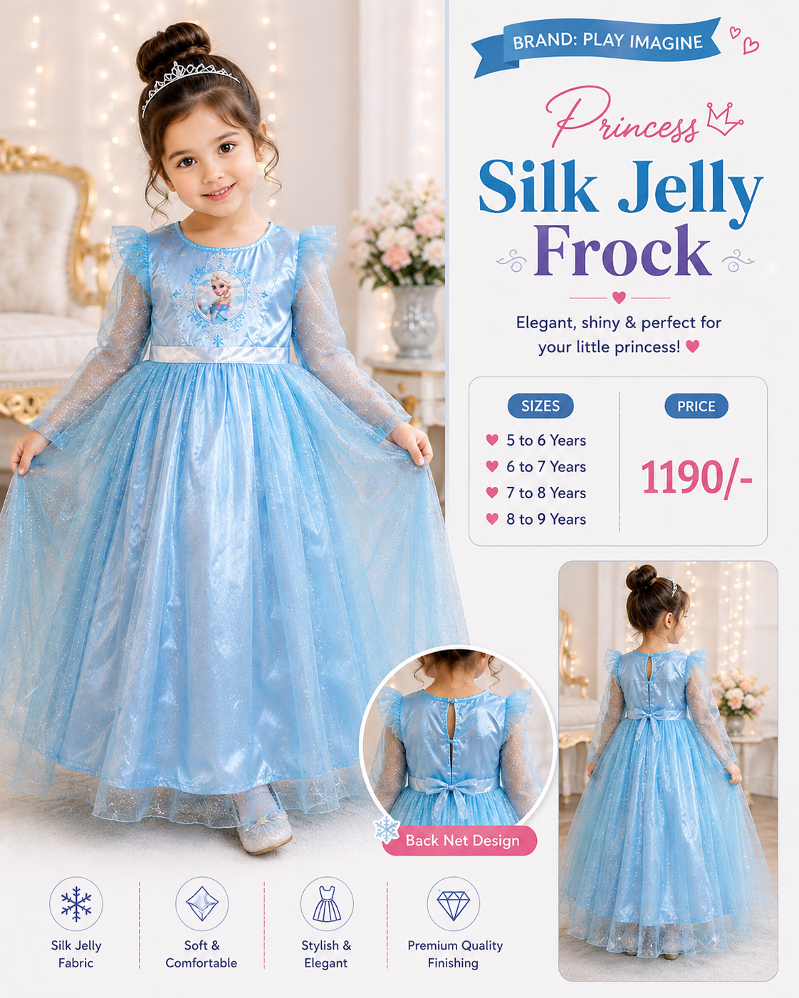 Play Imagine Girls Silk Jelly Princess Frock