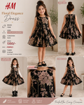 H&M Floral Elegance Sleeveless Dress | Knitted Party Dress | 3–7 Years