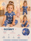 Old Navy – Girls Floral Cotton Jersey Romper