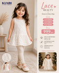 Kiabi Girls White Lace Dress