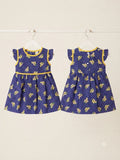 Jumping Bear Blue Polka Dot Girls Dress | Unused with Tag