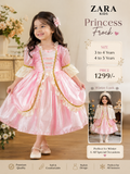 Zara Kids Pink Princess Frock – Party Wear