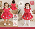 Braan Red Winter Dress for Baby Girls | 6M–2Y | Preloved