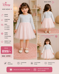 Disney Princess Grey & Pink Tulle Dress for Girls