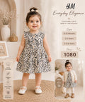 H&M Girls Printed Party Dress