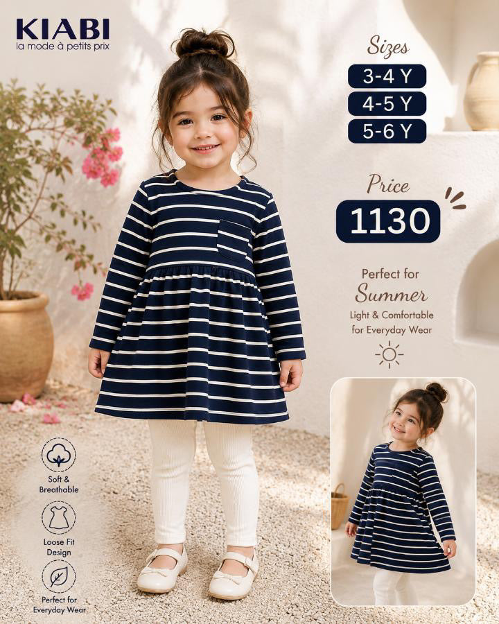 Zara Girls Striped Dress Top
