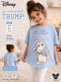 Girls Disney Thumper Printed T-Shirt – Soft Cotton Casual Top
