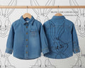 Kids Blue Denim Button-Up Shirt