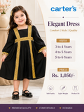 Carter’s Black & Gold Elegant Party Dress