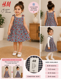H&M Strawberry Check Girls Dress | Unused Tag | Summer & Winter Outfit