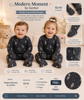 Modern Moment by Gerber – Black Rocket Print Convertible Romper