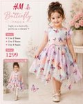H&M Girls Butterfly Print Frock