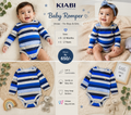 KIABI Unisex Striped Baby Romper