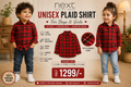 Next Kids Unisex Red Plaid Full Sleeve Shirt