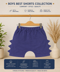 Boys Cotton Dinosaur Spike Shorts | Soft & Comfortable | Condition 10/10