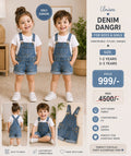 Unisex Blue Denim Dangri for Boys & Girls