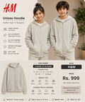 H&M Unisex Zip-Up Hoodie – Kids & Teens