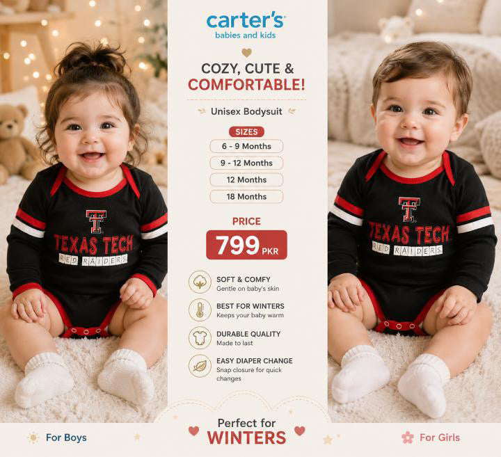 Carter’s Texas Tech Baby Unisex Bodysuit