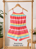 Disney Girls Striped Summer Romper