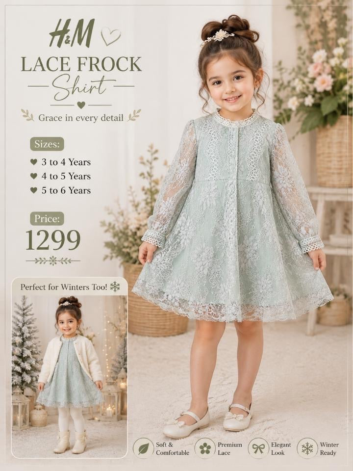 H&M Girls Premium Lace Frock