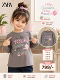 ZARA Girls Printed Long Sleeve T-Shirt