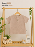 ZARA Boys Beige Half Sleeve T-Shirt | Condition 10/10