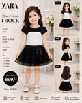 Zara Black & White Girls Dress – Condition 9/10