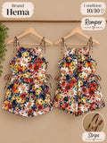 Hema Floral Girls Romper | Preloved | 10/10 Condition