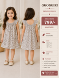 GGOGGIRI Printed Girls Dress – Soft Cotton