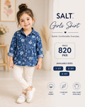 SALIT Girls Floral Shirt