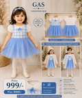 Gas Girls Blue Tulle Dress – Premium Party Wear | 10/10 Condition