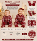 Modern Moment by Gerber – Red Unisex Convertible Romper
