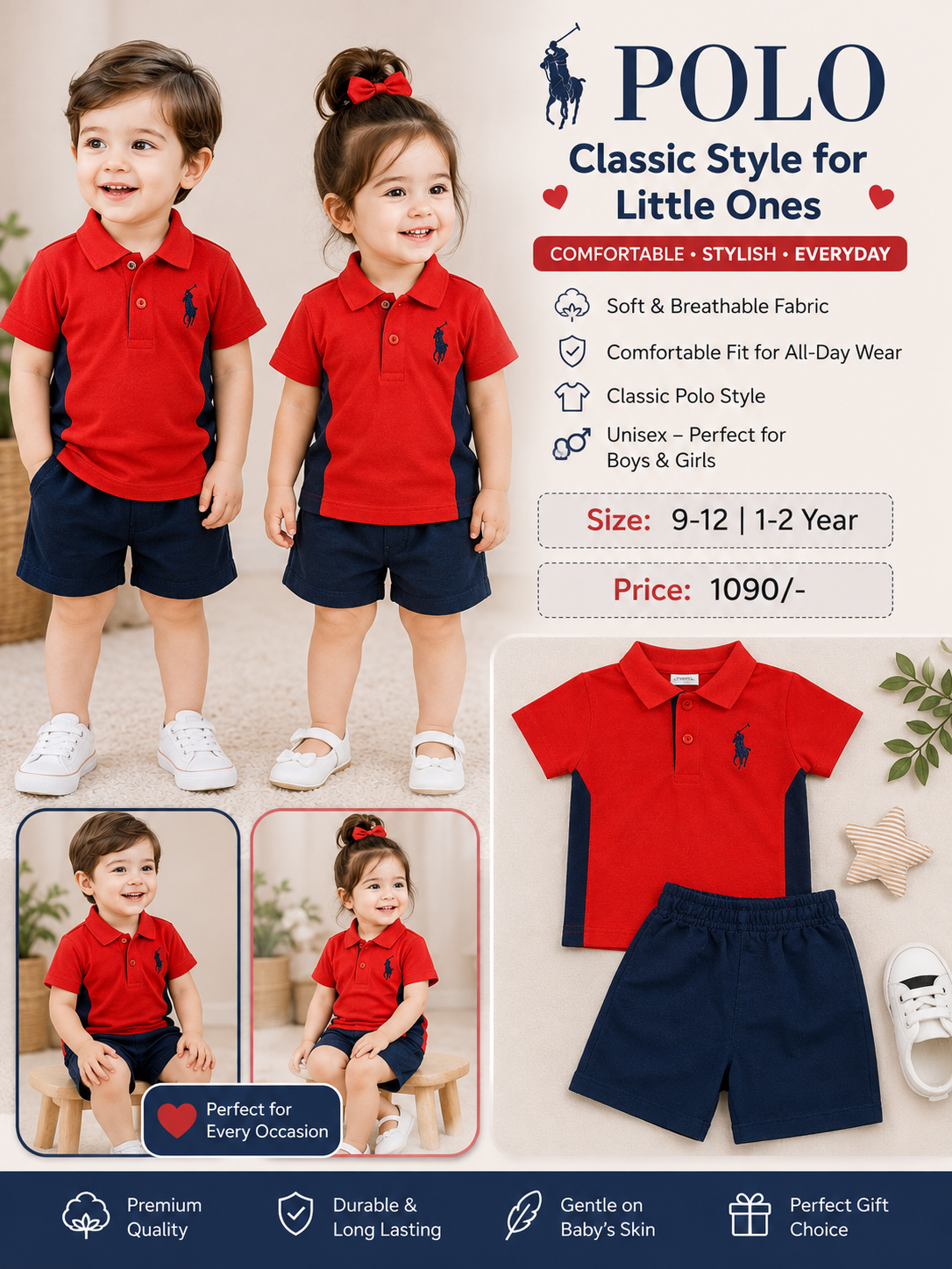 Polo Classic Unisex Co-Ord Set