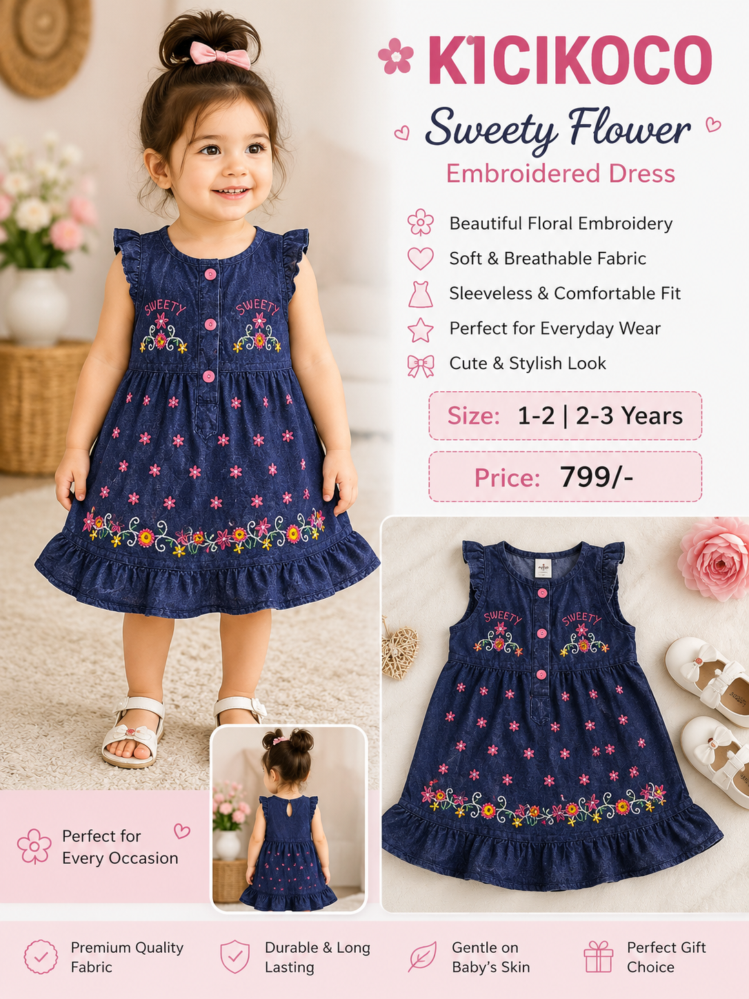 Disney Floral Skirt & Top Set
