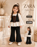 Zara Girls Black & White Flare Set