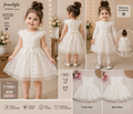 Freestyle White Embroidered Lace Party Wear Frock