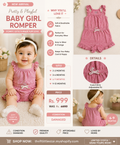 Baby Girl Pink Frill Romper