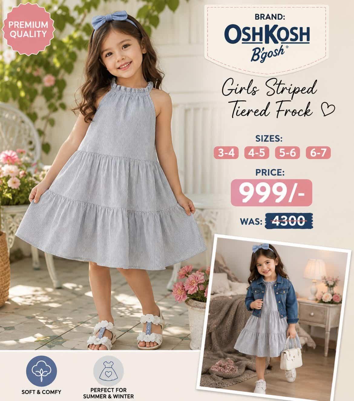 Grey Tiered Frock (OshKosh)