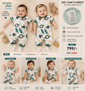 Simple Joys by Carter's Unisex Printed Short Sleeve Romper
