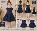 Freestyle Navy Blue Plain Short Sleeve Frock with Pockets